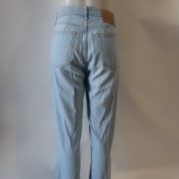 Women Rag & Bone Logan Low Rise Light Blue Wide-Leg Button-Fly Denim Jeans 27 - Picture 9 of 14